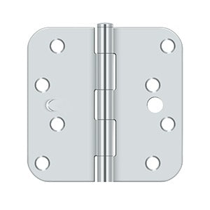 4" x 4" x 5/8" Radius Hinge, Security