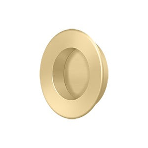 Flush Pull, Round, HD, 1-7/8", Solid Brass