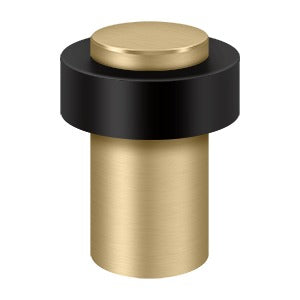 Round Universal Floor Bumper 3", Heavy Duty, Solid Brass
