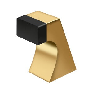 Floor Door Bumper 2-1/2", Contemporary, Solid Brass