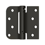 4" x 4" x 5/8" x SQ Spring Hinge, UL Listed