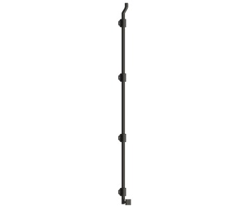 42" Modern Offset Surface Bolt, HD, Solid Brass