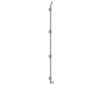 42" Modern Offset Surface Bolt, HD, Solid Brass