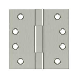 4"x 4" Square Knuckle Hinges, Solid Brass