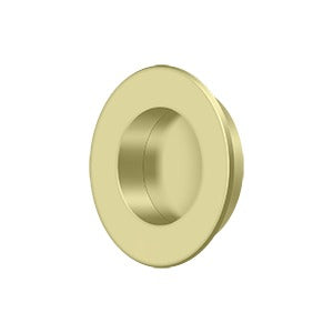 Flush Pull, Round, HD, 1-7/8", Solid Brass