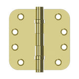 4" x 4" x 5/8" Radius Hinges, Ball Bearing
