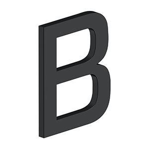 4" LETTER B, E SERIES WITH RISERS, STAINLESS STEEL