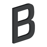 4" LETTER B, E SERIES WITH RISERS, STAINLESS STEEL