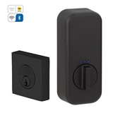 Emtek EMP8469 Square Deadbolt - Modern Brass - Single Cylinder - EMPowered Upgrade