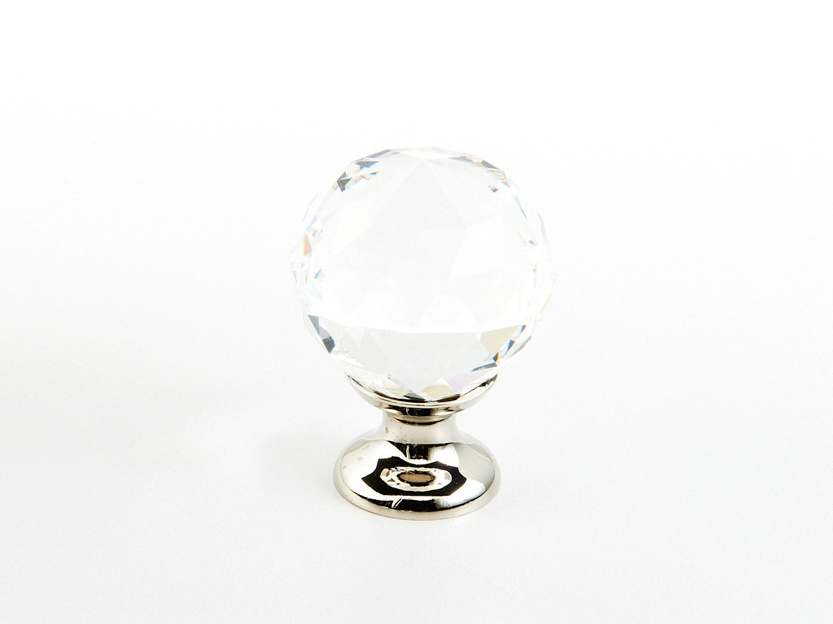 Schaub Stargaze - Knob - Clear - Round Crystal - 1-1/8" dia