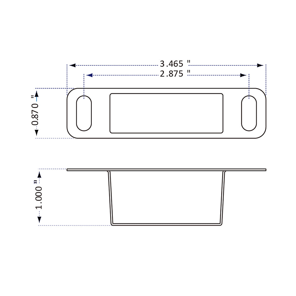 70108700DB Dust Box for Multipoint Lock Strike Plate