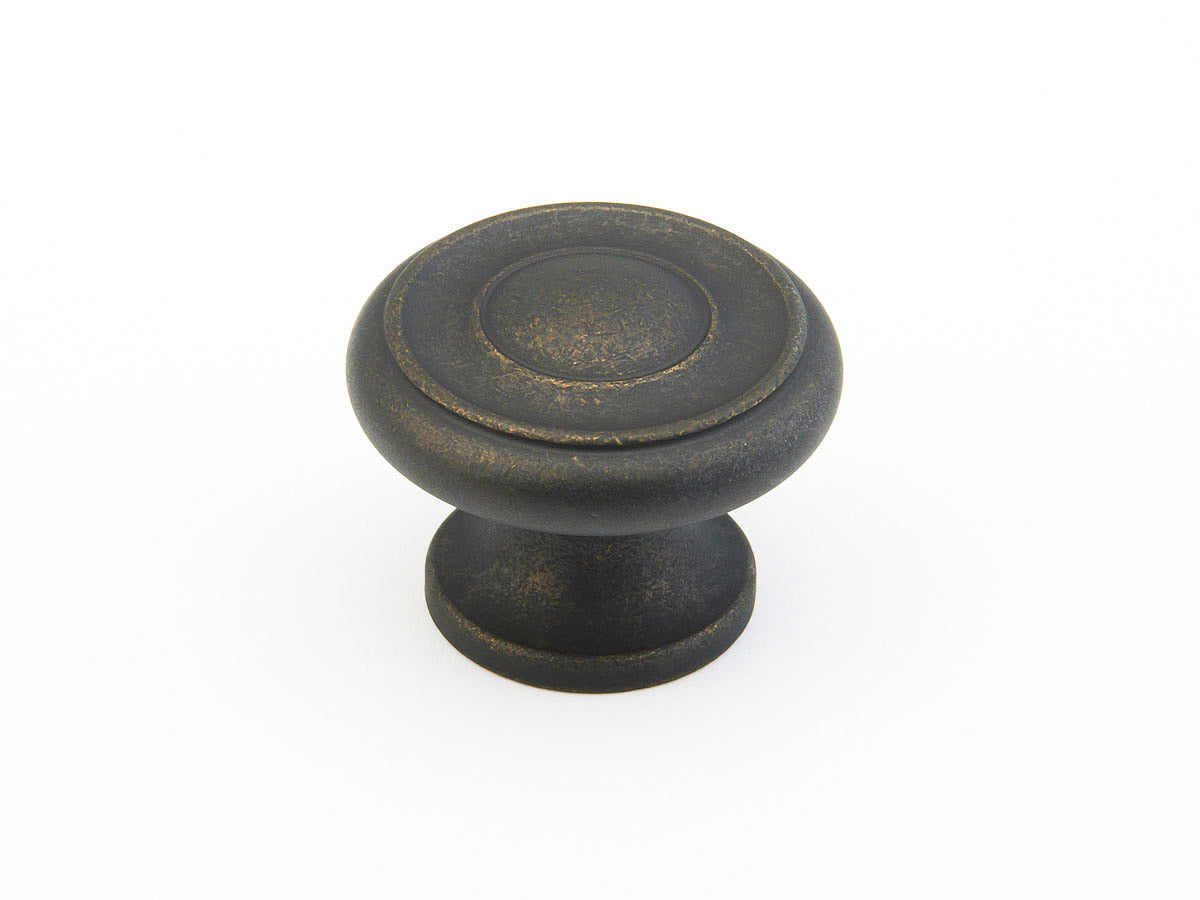 Schaub Traditional - Stepped Round Knob - 1-1/4"dia