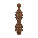 Royal Finial 3", Distressed, Solid Brass, US10BR