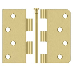 4"x4"x SQ x1/4" Radius Hinge, Unassembled, Steel