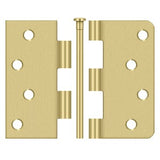 4"x4"x SQ x1/4" Radius Hinge, Unassembled, Steel