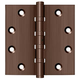 4-1/2"x4-1/2" Square Hinge, Ball Bearing, NRP, Solid Brass