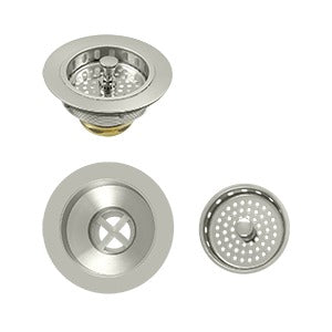 3-1/2" Sink Strainer, Solid Brass