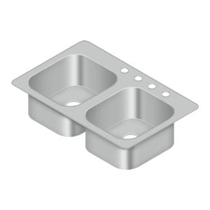Stainless Steel Sink, 33" x 22"