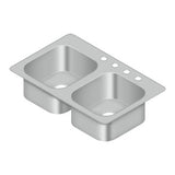 Stainless Steel Sink, 33" x 22"