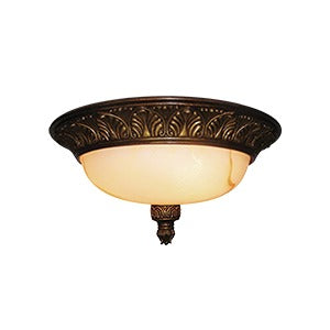 Resin Flush Ceiling Lamp, 15-1/2" x 7-3/8"