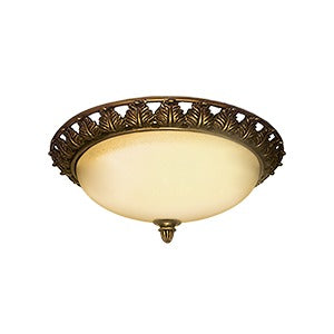 Resin Flush Ceiling Lamp, 15-1/8" x 5-3/4"