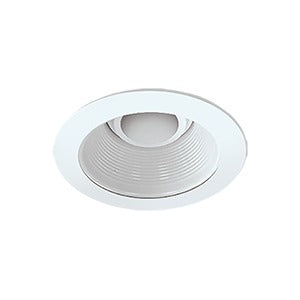 Recessed Light, 4" White Baffle / White Trim