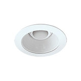 Recessed Light, 4" White Baffle / White Trim