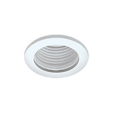 Recessed Light, 3" LV White Baffle / White Trim