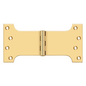 4"x8" Parliament Hinge, Solid Brass