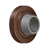 2-3/8" Wall Mount Flush Bumper, Solid Brass