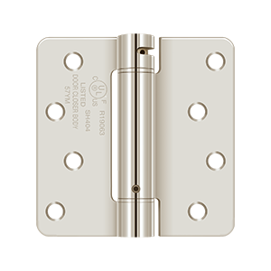 4" x 4" x 1/4" Spring Hinge, UL Listed