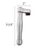 Sliding Door Receiver Lever Handle Right Hand F41-R Brushed Chrome Resista