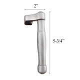 Sliding Door Receiver Lever Handle Left Hand F41-R Brushed Chrome Resista