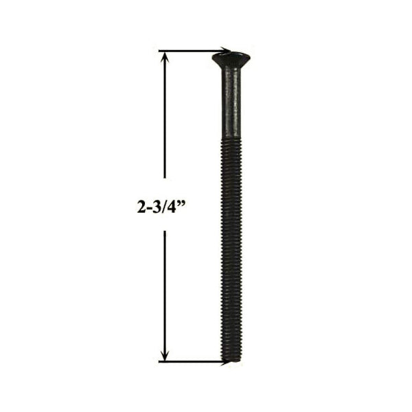 M5 X 70MM HANDLE SCREWS, 3 PACK - 2-3/8 INCH THICK DOOR - BLACK