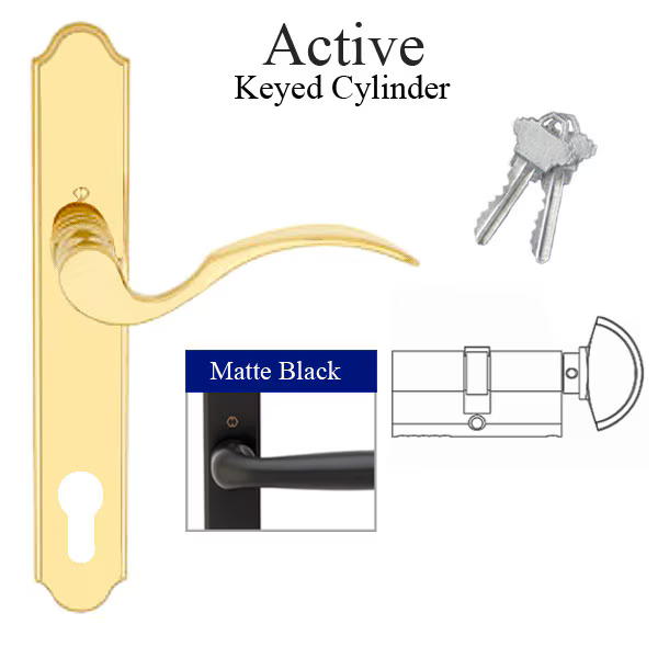 MUNCHEN ACTIVE HANDLE SET M112PL / 374N - MATTE BLACK , 8773711