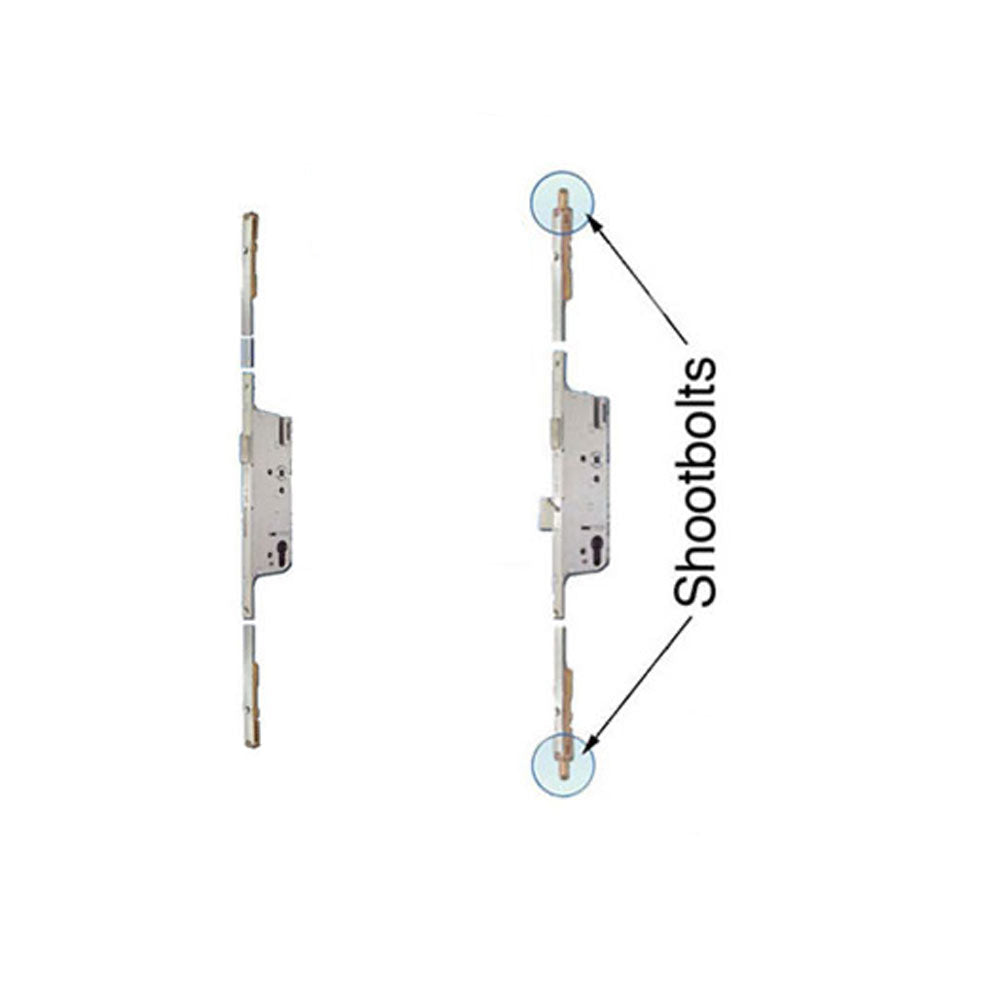 16 MM MANUAL SHOOTBOLT GEAR, HOPPE 45/92MM, 36 INCH HANDLE HEIGHT - SS