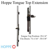 Hoppe 16mm Manual Top Extension, Tongue at 29.25", 48.03" Length
