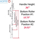Hoppe 16mm Manual 4 Roller Gear, 35/92, @15.75 & 29.53", 1/2" D/B - 8778883