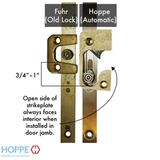 Strike Plate, RA6133, Auto-Release Roller, 1.30 x 2.40 -Brass Finished, 8783867