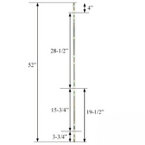 Fuhr Sliding Multipoint Lock Strike Plate 52"