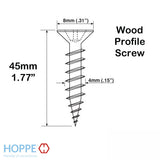 Screws, 8mm Head, 45mm Length - Stainless Steel