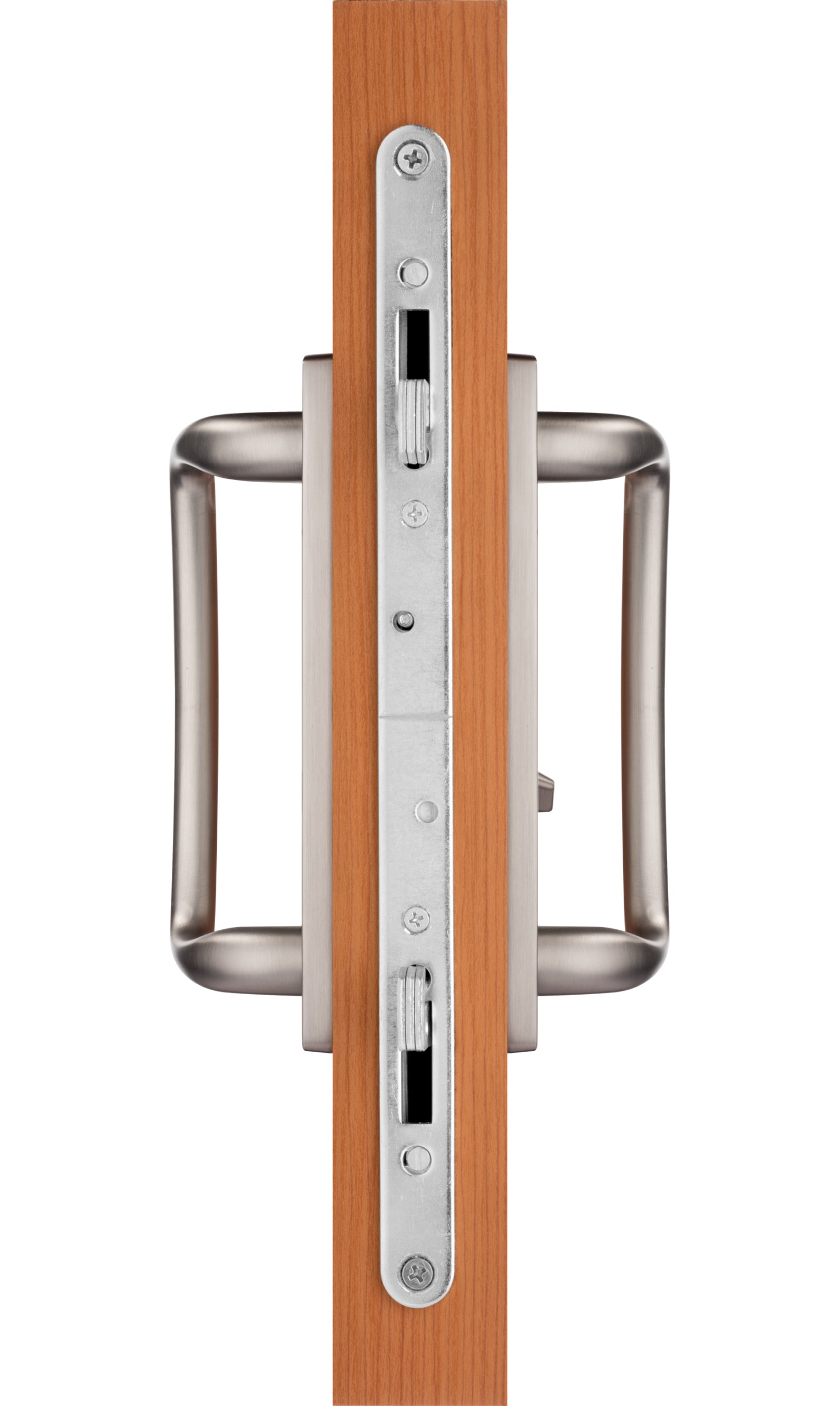 88060003 Charlotte Sliding Door Handle Set fits 3-15/16″ CTC Screw Holes in Satin Nickel Finish