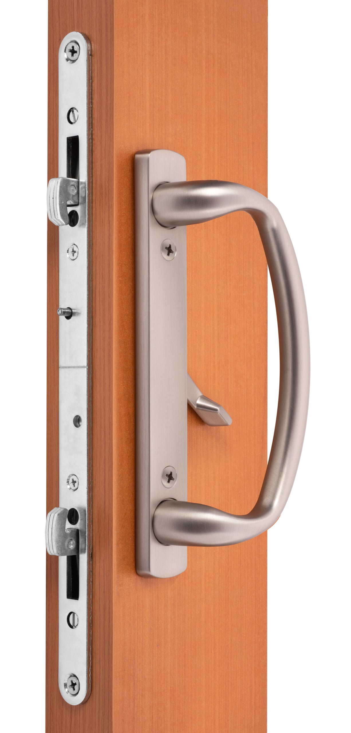 88060003 Charlotte Sliding Door Handle Set fits 3-15/16″ CTC Screw Holes in Satin Nickel Finish