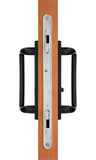 88060004 Charlotte Sliding Glass Door Handle Set in Antique Black Finish Fits 3-15/16″ Center to Center Screw Holes