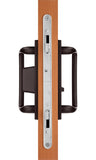 Keylocking Sliding Door Handle with Keylock in Tuscan Bronze