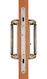 88190005 Sonoma Sliding Glass Door Handle in Antique Brass Finish Fits 3-15/16″ CTC Screw Holes
