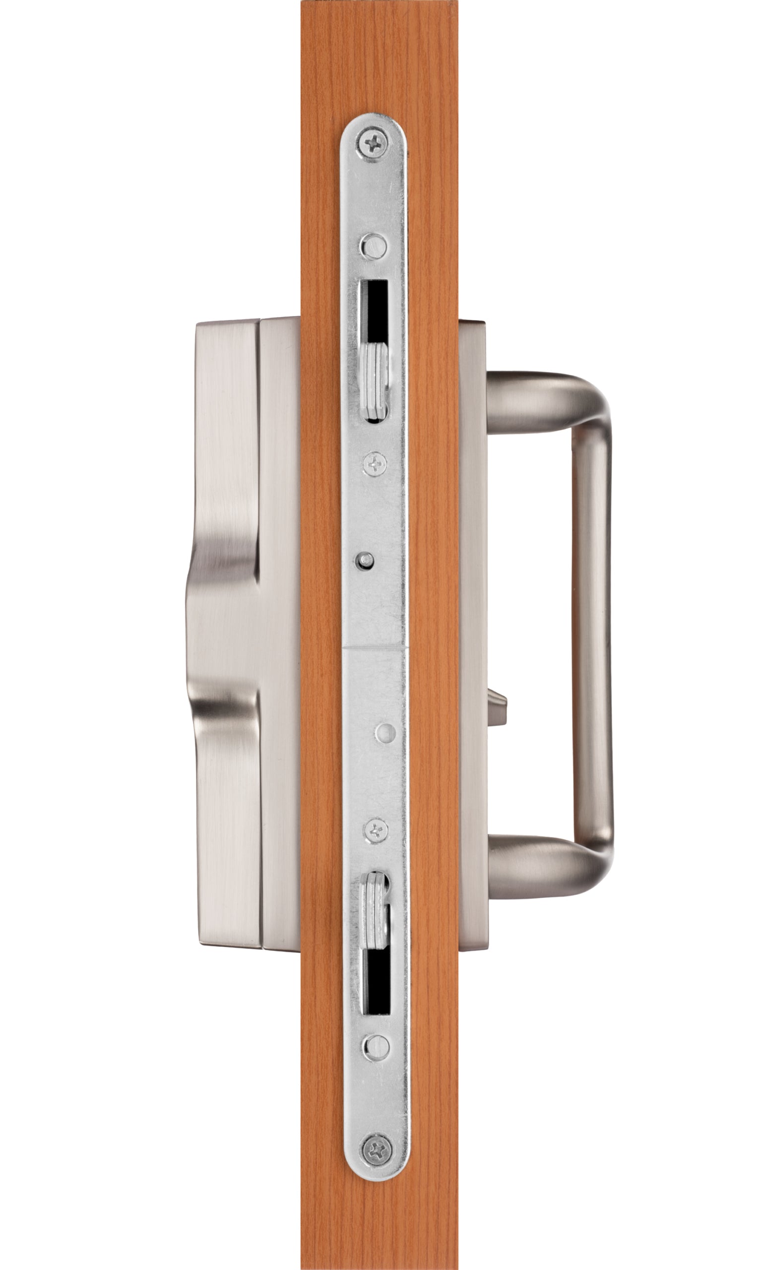 89060003 Euro Charlotte Sliding Glass Door Handle Set in Brushed Nickel finish