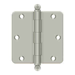 3-1/2" x 3-1/2" x 1/4" Radius Hinge, w/ Ball Tips