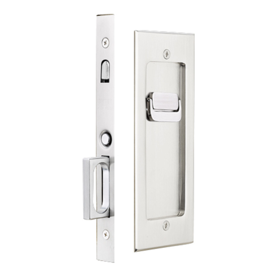 Emtek 2114 Modern Rectangular Pocket Door Mortise Locks (2-7/8" x 7-1/4") - Passage