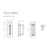 Emtek 222201 Modern Rectangular Barn Door Privacy Locks